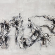 Messiah, 2019, oil on canvas, 170 x 65 cm