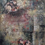 Double Despair, 2008, mixed media, 100 x 195 cm