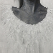 Whisper, 2020, oil on canvas, 40 x 122 cm