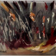 Redness of Brushes, 2011,  oil on Glodex, 30 x 47 cm