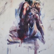 Woman in Purple, 2011,  oil on canvas, 100 x 150 cm. Private collection